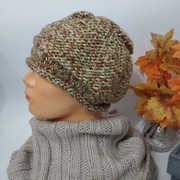 Ręcznie robiona czapka damska na drutach – ciepła i stylowa, jesień/zima