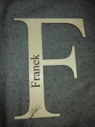 Literka Duza Imię Dekoracja do pokoju