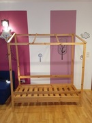 Łóżeczko dziecięce 160cm x 70cm. Drewniane, wytrzymałe i solidne.