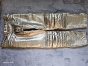 Spodnie motocyklowe skórzane czarne Chopper Cruiser roz.50 "M"