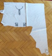 Tkanina kawałek ciekawy haftowany