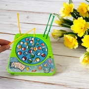 Gra dla dzieci łowienie wirujących rybek na wędkę z muzyką mobilna muzyczna