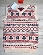 4^ Świąteczna kamizelka wzorki 2/3 lat_98 cm