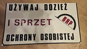 Szyld plakat tablica BHP oryginał z PRL-u