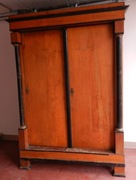 Szafa Biedermayer z XIX wieku, drewniana,  