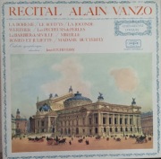Récital Alain Vanzo płyta winylowa 1962 wybitny francuski tenor arie opera