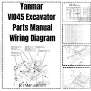 Yanmar VIO45 Excavator Parts Manual Katalog części, schemat elektryczny