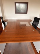 Sprzedam 3 biurka + kontenerek Orzech Popiel (Kolekcja eOPTIMAL) 