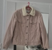 Kurteczka ocieplana Bershka rozm S pudrowy róż