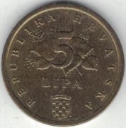 Chorwacja 5 lipa lip 2007 - 18 mm - nr 1