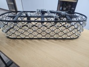 Nowoczesny żyrandol kryształowy czarny / black