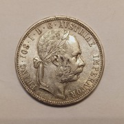 Austro-Węgry 1 floren 1879 r. - srebro 