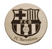 Drewniana podstawka pod kubki filiżanki Idealna na prezent Barcelona