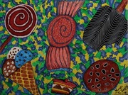 "Cukierki2" Obraz malowany na płótnie 30x40cm,2015