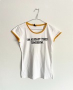 T-shirt z napisem Sinsay