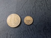 1 zł PRL duża i mała moneta