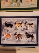 Gwinea Bissau 2001  Mi 1571-6  ark pies  idealna  pozycja