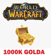 WOW RETAIL GOLD 1kk 1000K 1.000.000 GOLDA ZŁOTA SILVERMOON KAZZAK DRAENOR