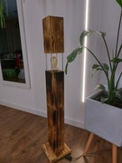 Lampa drewniana stojąca 