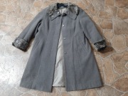 PŁASZCZ DAMSKI ZIMOWY SZARY ROZM. 42 BARDZO ŁADNY