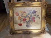 Obraz olejny martwa natura róże w wazonie Albert Fessler  Monachium