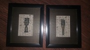 obrazki na ścianę  2 szt. 