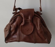 Torebka na ramię skóra naturalna lata 80-te 