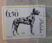 Znaczek pocztowy dog