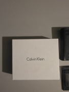Calvin Klein portfel męski skórzany + etui na dokumenty + pudełko