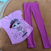T-shirt + getry dziewczęce 