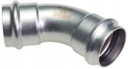B-PRESS INOX KOLANO 45° DWUKIELICHOWE 28mm NIERDZEWNE CONEX