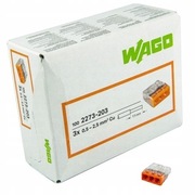 Szybkozłączka WAGO 3x2,5 drut 2273-203 230 sztuk
