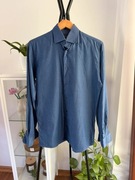 Męska granatowa koszula Lancerto 100% cotton bawełna