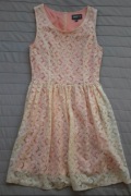 Apricot kremowa koronkowa sukienka r.8