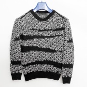 Karl Lagerfeld - Melanżowy Sweter z Wełną Unisex | Made in Italy | r. M