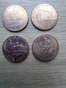 USA zestaw cent 2009 bez znaku; stan+II/II; Lincoln; 4 monety