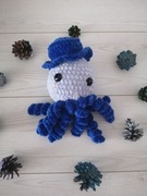 Ośmiorniczka 22cm szydełku z imieniem maskotka pluszak handmade dla dzieci