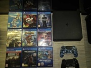 Konsola PS4 + 2 pady oryginalne+ gry+ okablowanie