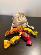 Woreczek ozdobny 10x8 cm z cukierkami – Idealne opakowanie na wydruki!