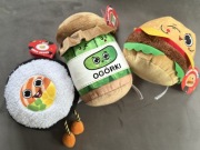 Gang Biedroniaków zestaw 3szt. OGÓRKI OSKARKI, SUSHI SARA, Hamburger BOGDAN