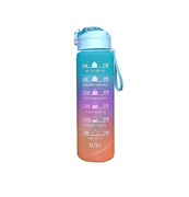 BUTELKA NA WODĘ BIDON Z MIARKĄ Z PODZIAŁKĄ 1000ML 1L