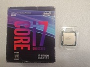 Procesor Intel i7 8700K s1151 gen 8 w pełni sprawny