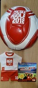 Zestaw Piłkarski: Piłka Polska Gola 2018, hity euro 2016 i brelok