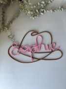 Dekoracja na ścianę z imieniem do pokoju dziecięcego kapelusz kowbojski