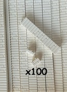 100 x LEGO cegła 1x2 - 98283 White