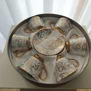 Komplet 6 filiżanek + 6 spodeczków 