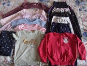 Paczka zestaw ciuszki ubranka dziewczynka 122 jesien / zima