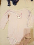 Body różowe z kotkiem 80-86cm