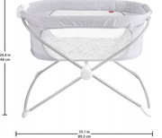 Fisher price Łóżeczko Dostawka Markowe Stana Bardzo dobry Komplet