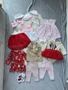 Paka ubran zestaw dla dziewczynki 74 80 sukienka kamizelka